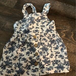 Rachel Zoe Cream and Blue Floral Dress